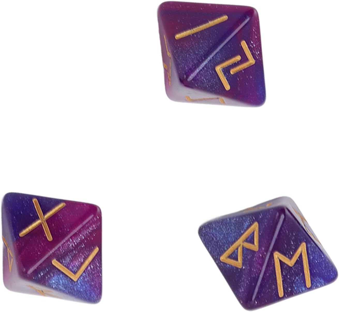 Rune Dice ~ 8 Sided (Purple Blue)