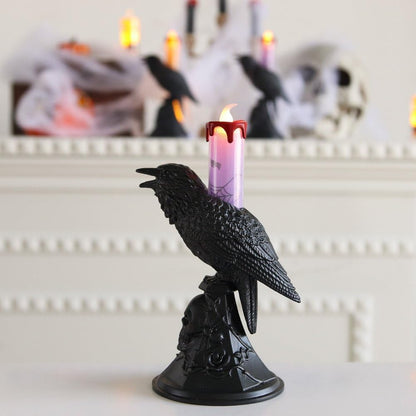 Gothic Raven/Owl/Bat Candle Stick Holder