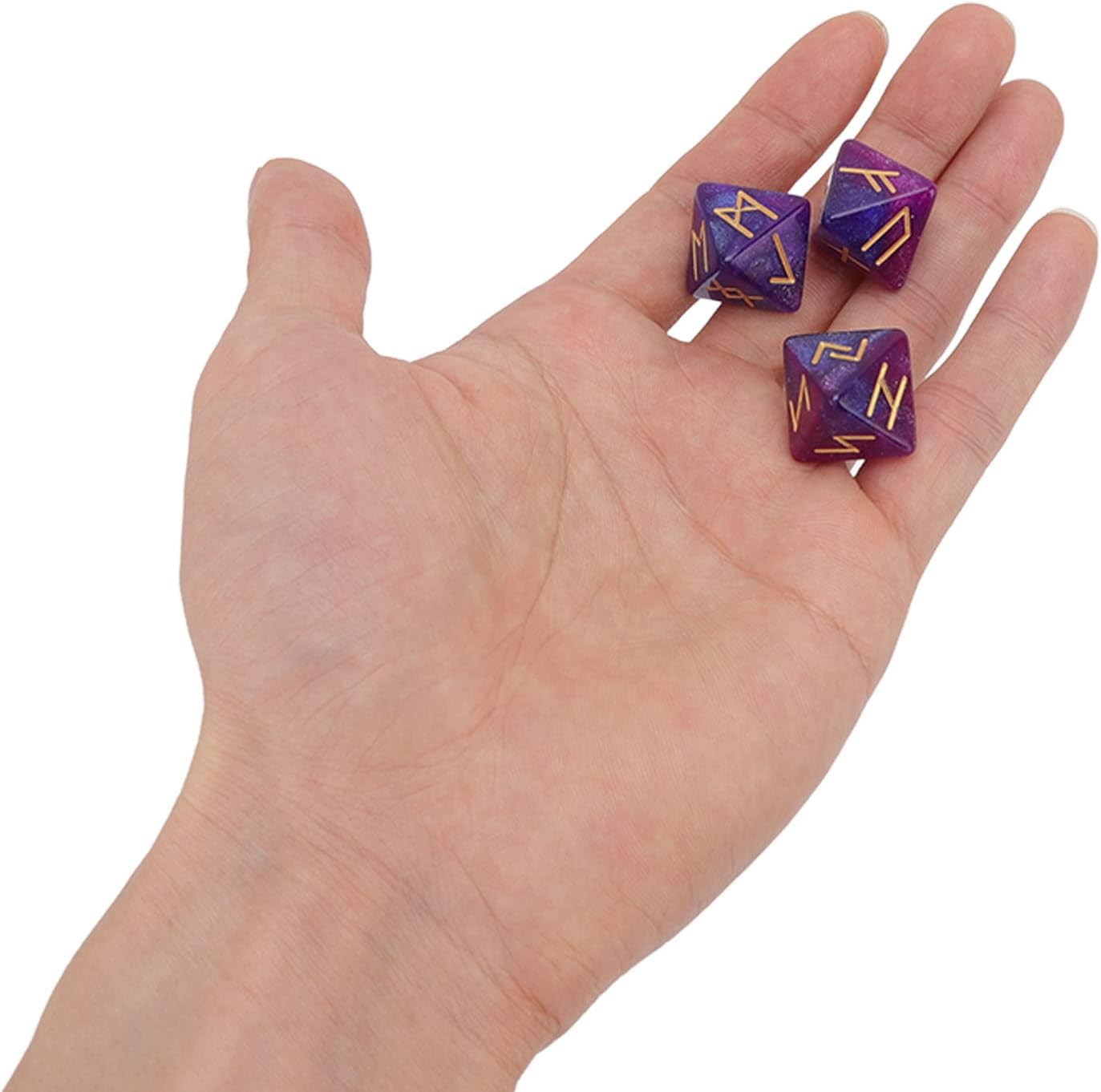 Rune Dice ~ 8 Sided (Purple Blue)