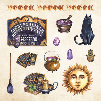 Mystical Ephemera! An Enchanting Vintage Sticker Book (over 900 stickers)