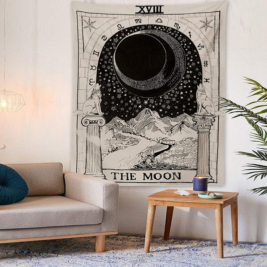 Tarot Moon Tapestry